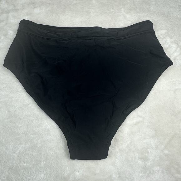 BMJL Women's Black High Waisted 2-Piece Set Sporty Swimsuits Padded Size XL NEW - Picture 7 of 8